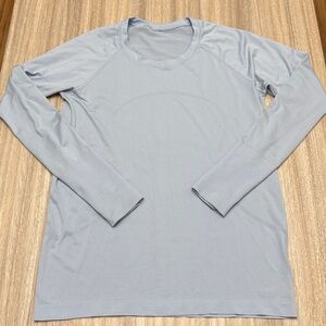Lululemon Swiftly Tech Long Sleeve 2.0 in Blue Linen Color Size 12 Women’s